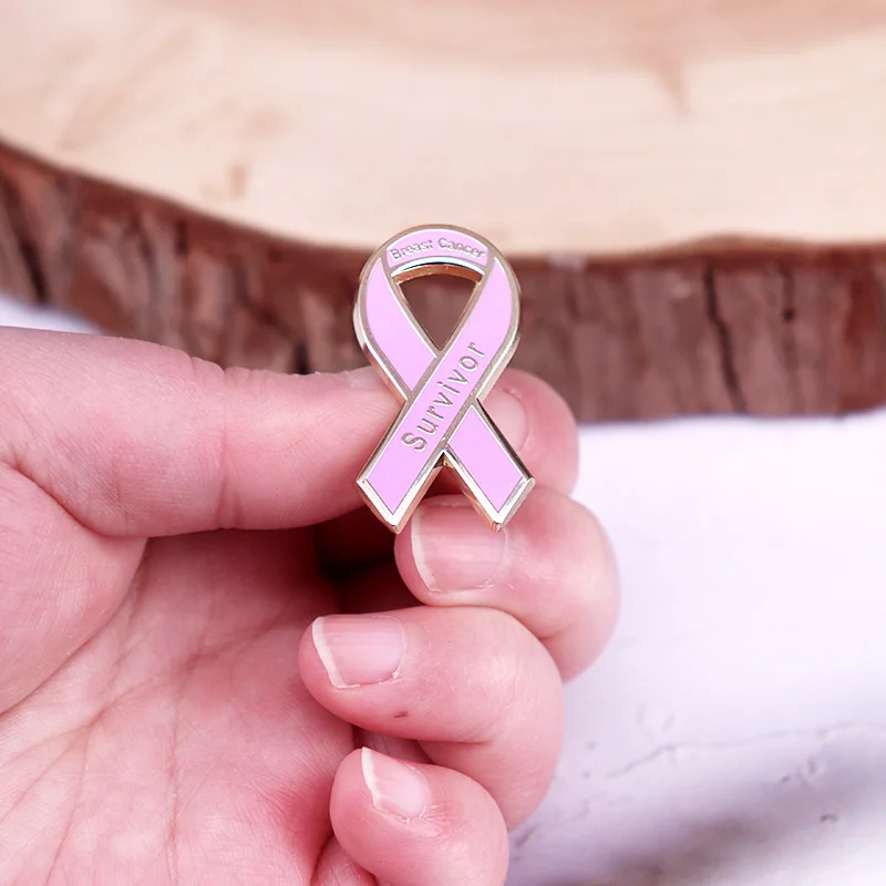 Breast Cancer Survivor Pink Ribbon Enamel Pin Cancer Awareness Brooch Hope Love Faith Fight Breast Cancer Survivor Pink Ribbon Enamel Pin Cancer Awareness Brooch Hope Love Faith Fight